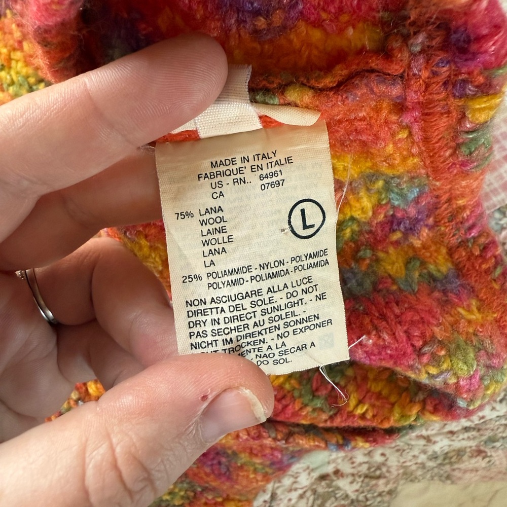 United Colors of Benetton Wool Knit Zip Vest - Picture 3 of 3
